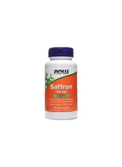 اشتري NOW Foods, Saffron, 50 Mg, 60 Veg Capsules في الامارات