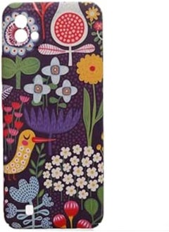 اشتري Dragon Plastic Creative Back Phone Protection Case Flowers, Bird Print Design With Silicone Safety Edges And 3D Back Print For Realme C20 - Multi Color في مصر