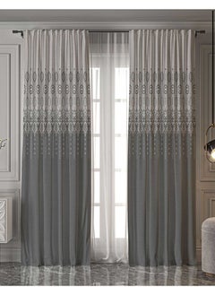 Buy Ready-Made Printed Curtain (Two Pieces Back Tape)  275x270x275 in Egypt