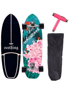 Buy 30 Inch CX4 Surf Skateboard With Backpack & Tool, Flower Bush in Egypt