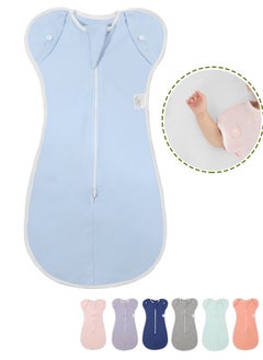 Buy Baby Swaddle , Baby Sleep Sack for 0-9 Month, Self-Soothing Swaddles for Newborns, New Born Essentials for Baby, Blue in Saudi Arabia