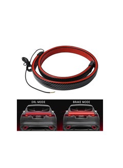 Buy Car luminous spoiler, universal exterior rear roof spoiler, carbon fiber side rear partition Lantern, automotive LED lantern light strip, warning light bulb, cornering and brake tappet in Egypt