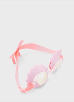 Buy Melody The Mermaid Mini Swim Goggles Neon Strawberry in Saudi Arabia