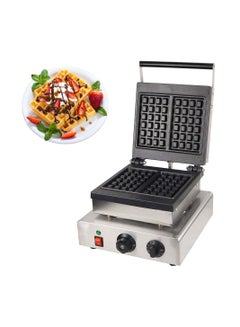 Buy 1750W stainless steel cost iron 2 Pieces  waffle maker square waffle machine wholesale in UAE