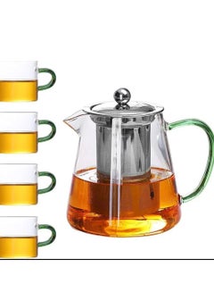 Buy Tea pot set + 4 pyrex cups in Egypt