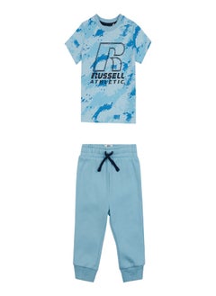 اشتري Russell Athletic Boys Baby and Toddler Camo T Shirt and Joggers Set في السعودية