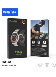 Buy Smart Watch AMOLED Screen -HainoTeko WATCH RW-52 - Modern and Stylish Design with High Quality Materials.Compatible with All Phones.With 3 Pairs of Straps in Egypt