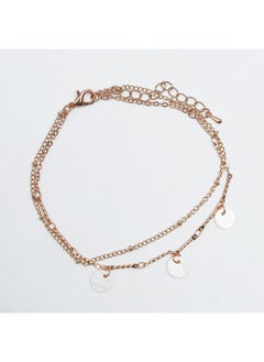 Buy Fluffy Anklet 2 Lines -Gold in Egypt