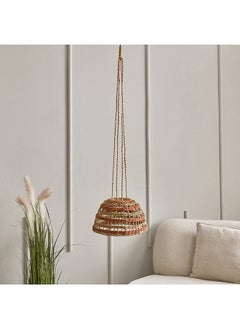 Buy Naturaloom Rattan Hanging Lamp with Metal Holder 35 x 110 x 35 cm in UAE