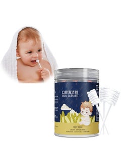 اشتري Baby Tongue Cleaner, 30PCS Baby Toothbrush, Disposable Infant Gums Cleaner, Soft Gauze Toohthbrush, Newborn Oral Cleaning Stick Dental Care for 0-36 Month Baby في السعودية