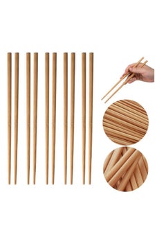 Buy Natural Bamboo Chopsticks Pack 10 Pairs Reusable Japanese and Chinese Sustainable and stylish bamboo chopsticks for an authentic East Asian dining experience in UAE