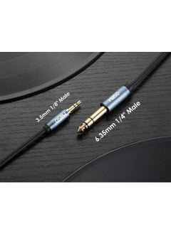 Buy 6.35mm Male 1/4 to 3.5mm Male 1/8 TRS Stereo Audio Cable (8 ft), Headphone Adapter 1/8 to 1/4 Adapter for Guitar, Piano, Amplifiers, Home Theater Devices, or Mixing Console - 8 Feet in UAE