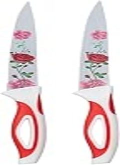 Buy Crown Bird Ceramic Kitchen Knife Set, 2 Pieces - Assorted Colors in Egypt