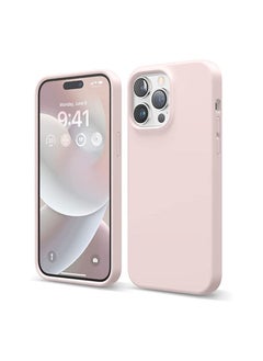 اشتري Liquid Silicone Case Compatible with iPhone 14 Pro MAX Case Full Protection Anti-Shock Case Soft Anti-Scratch Microfiber Lining (Pink) في مصر