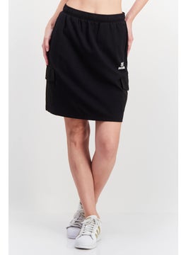 Buy Women Sport Fit Brand Logo Outdoor Skirt, Black in UAE