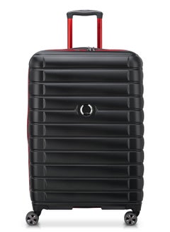 Buy Delsey Shadow 5.0 Alfa Romeo F1 Collection 75cm Hardcase Expandable 4 Double Wheel Check - In Luggage Trolley Case Black - 00287882100F1 in UAE