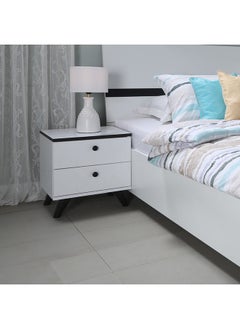 Buy Wellington 2-Drawer Nightstand 40.5 x 48.2 x 45 cm in Saudi Arabia