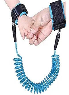 اشتري Goolsky Anti Lost Safety Wrist Link Child Safety Harness Strap Rope Leash Walking Hand Belt Band Wristband(1.5m Blue) في الامارات