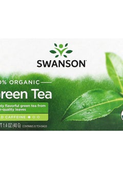 Buy 100% Organic Green Tea 20 Tea Bags 1.4 oz (40 g) in UAE