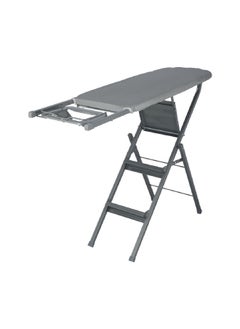 Buy Durable and Foldable Free Standing Step Ladder Ironing Board Grey 95 x 37.5 x 13.5 cm in Saudi Arabia