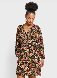 Buy Floral Wrap Dress in UAE