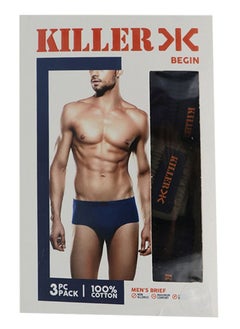 اشتري Mens Brief 3pc Cotton  Premium في الامارات