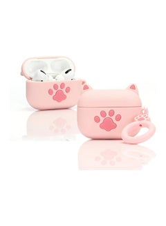 Buy Cute Case for AirPod 3 Soft Silicone Cover (Cat Paw Pink) in UAE