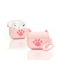 اشتري Cute Case for AirPod 3 Soft Silicone Cover (Cat Paw Pink) في الامارات