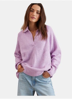 اشتري AE Oversized Collared Sweater في مصر