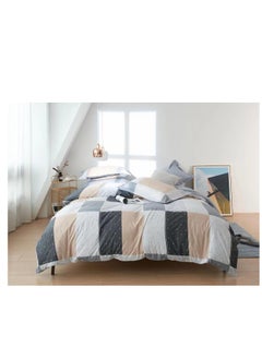 Buy Pattern of Geometric Elements Home Bedding 6pcs Duvet covers set Digital Print Polyester Flat Bed with Pillowcase 100% Polyester in UAE