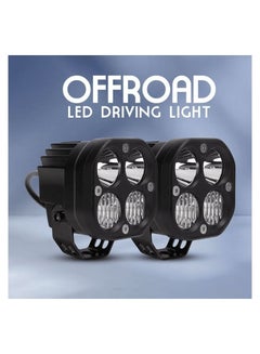 Buy Off-Road LED Light Cubes 2 Pcs, Car LED Driving Spot Beam LED Light For Camping 80W 8000LM 6500K 12-36V TAWA S40W-3D-W Y in Saudi Arabia