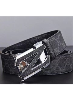 اشتري 115CM Z Skin GD Pattern Automatic Buckle Fashion  Casual Plaid Belt في الامارات