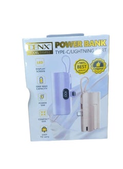 Buy Mini Power Bank Charger with Multiple Ports That Supports Fast Charging | 500 mAh | DX412 in Saudi Arabia