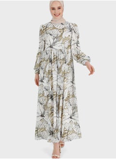 Buy Flared Printed Dress in UAE