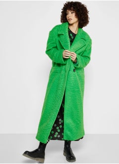 Buy Pocket Detail Longline Coat in Saudi Arabia