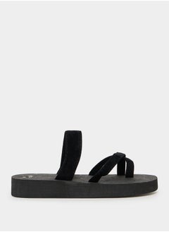 Buy Solid Strappy Flip Flops in Saudi Arabia