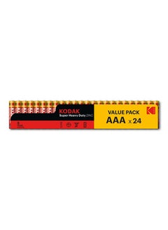 اشتري Kodak Super Heavy Duty Zinc AAA Batteries - 24 Pcs في الامارات