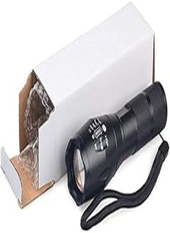 Buy LITE E17 G700 5W Power LED Aluminum Zoom UV Flashlight (Black) in Egypt