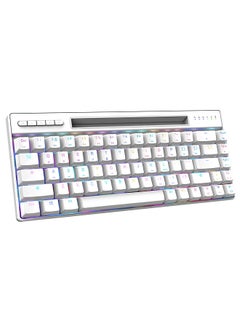 Buy Magic-Refiner MK16 Mechanical Keyboard BT Wired Dual Mode Keyboard 68 Keys RGB Gaming Keyboard with Mechanical Blue Switch White in Saudi Arabia