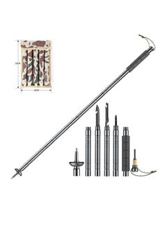 Buy Outdoor Multi-Functional Shock-Proof Trekking Pole Foldable and Retractable in UAE