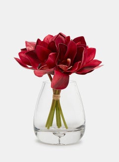 Buy Artificial Plant Decoration Silk Real Touch Flower Bouquet Cymbidium Orchids Arrangements In Vase in UAE