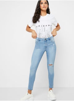 Buy Knee Ripped Skinny Jeans in UAE