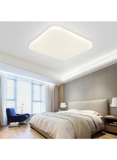 Buy 3-Color Square LED Ceiling Light Fixture Modern Simple Full White Flush Mount Ceiling Lamp for Bedroom,Living Room,Dining Room,Kitchen Island in UAE