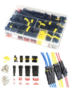 اشتري Waterproof Automotive Electrical Connector Terminal 352 Pieces Set Boxed Xenon Lamp Harness Connector Plug Kit for Electrical Connector 1/2/3/4 Pin Connector في الامارات