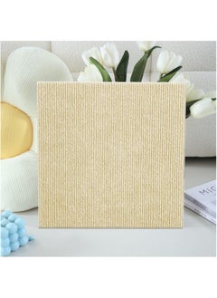 Buy Peel and Stick Carpet Tiles,Self-Adhesive Square Soft Floor Tiles,30cmx30cm DIY Washable Tiles Carpet,for Bedroom,Dining Room(Size:10pcs,Color:Beige) in UAE