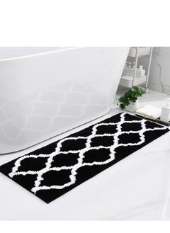 Buy Bathroom Rug Mat, Soft and Absorbent Microfiber Bath Rugs, Non-Slip  Machine Wash Dry, Bath Mats for Bathroom Floor, Tub and Shower (Black) in UAE