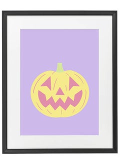 اشتري Halloween Cute Pumpkin Framed Poster 50x40cm - Spooky Halloween Wall Art Decor for Kids' Rooms, Home, Nursery, or Party -  Halloween Decoration Gift في الامارات