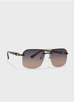 Buy Polarized  Angular Aviator Sunglasses in UAE