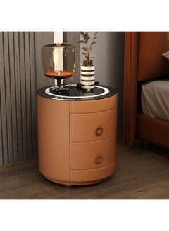 اشتري Luxurious Nightstand Bedside Round Table with Smart Wireless Charging في الامارات