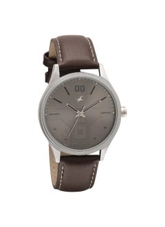 Buy Men's Analog Round Shape Leather Wrist Watch - 3247SL01 - 48.3 Mm in UAE